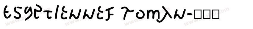 EgyptienneF Roman字体转换